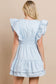 Pastel Darling Ruffle Sleeve Mini Dress