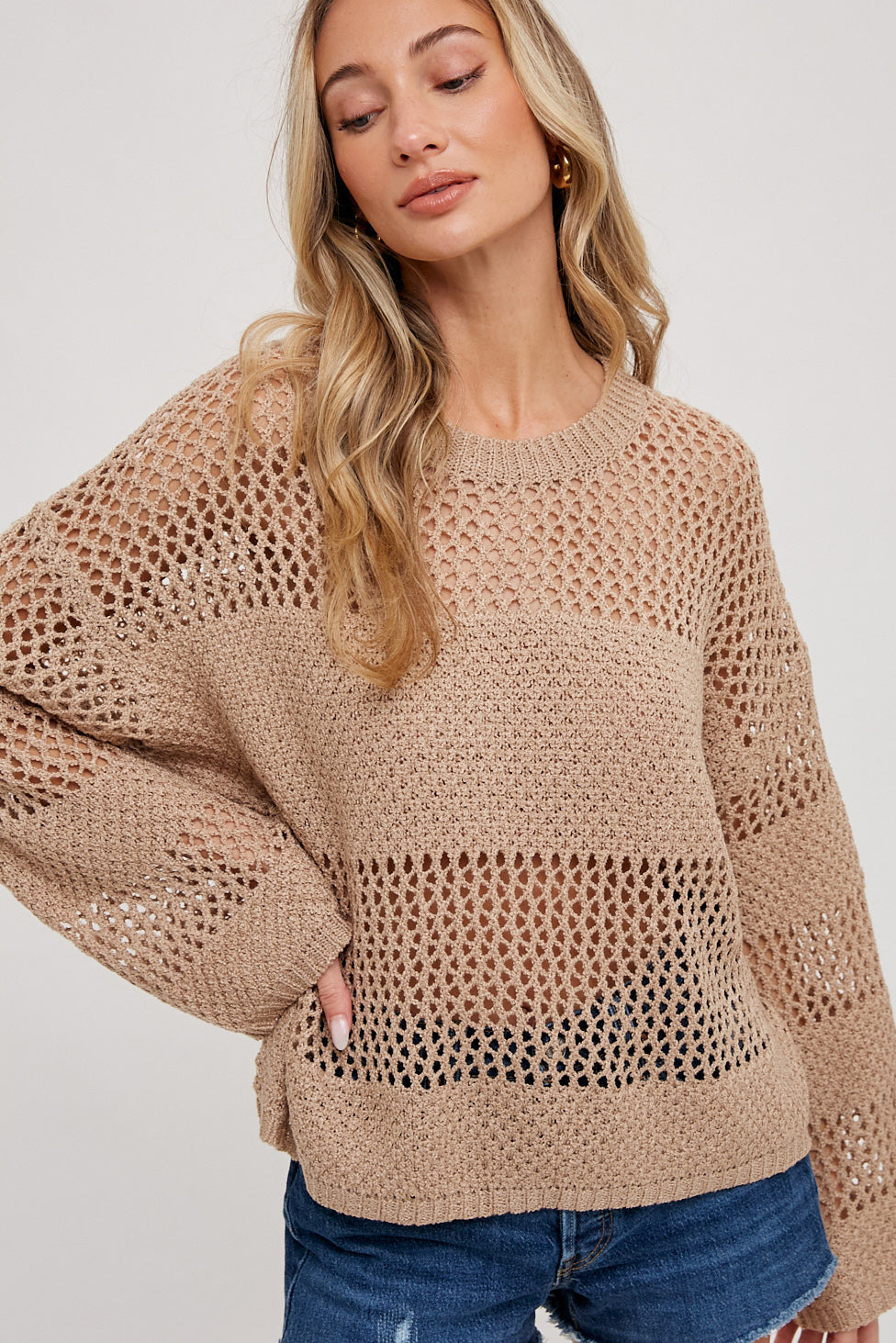 Autumn Open Knit Sweater