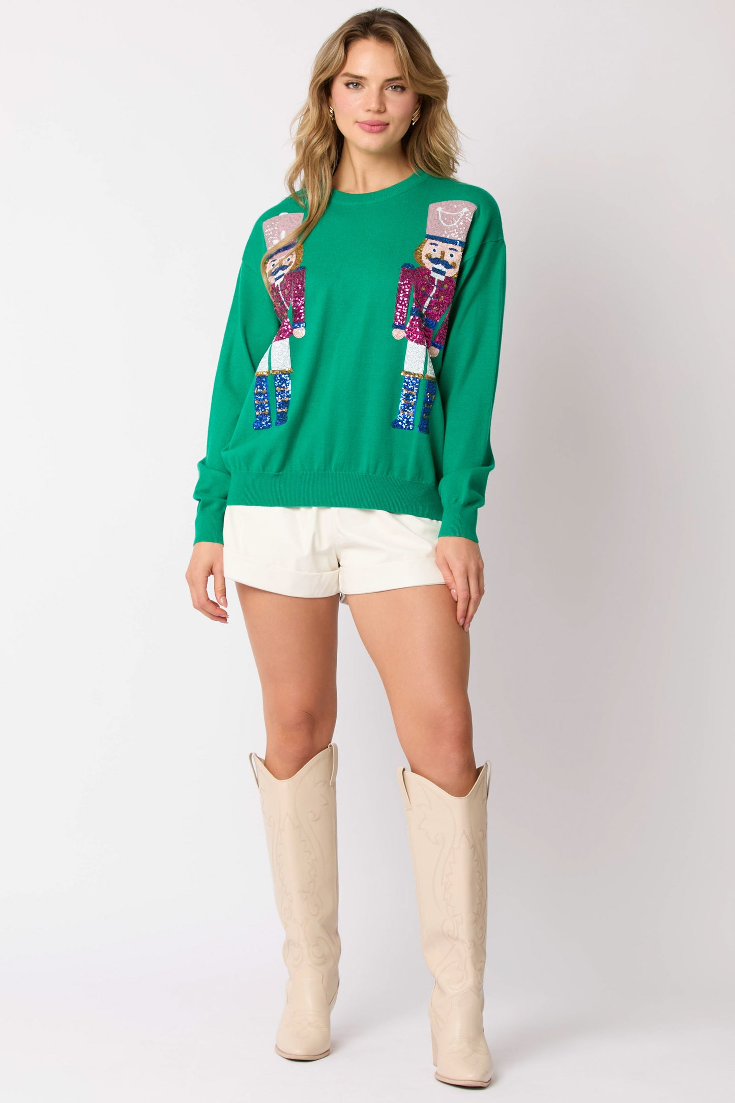 Sequin Nutcracker Sweater Preorder