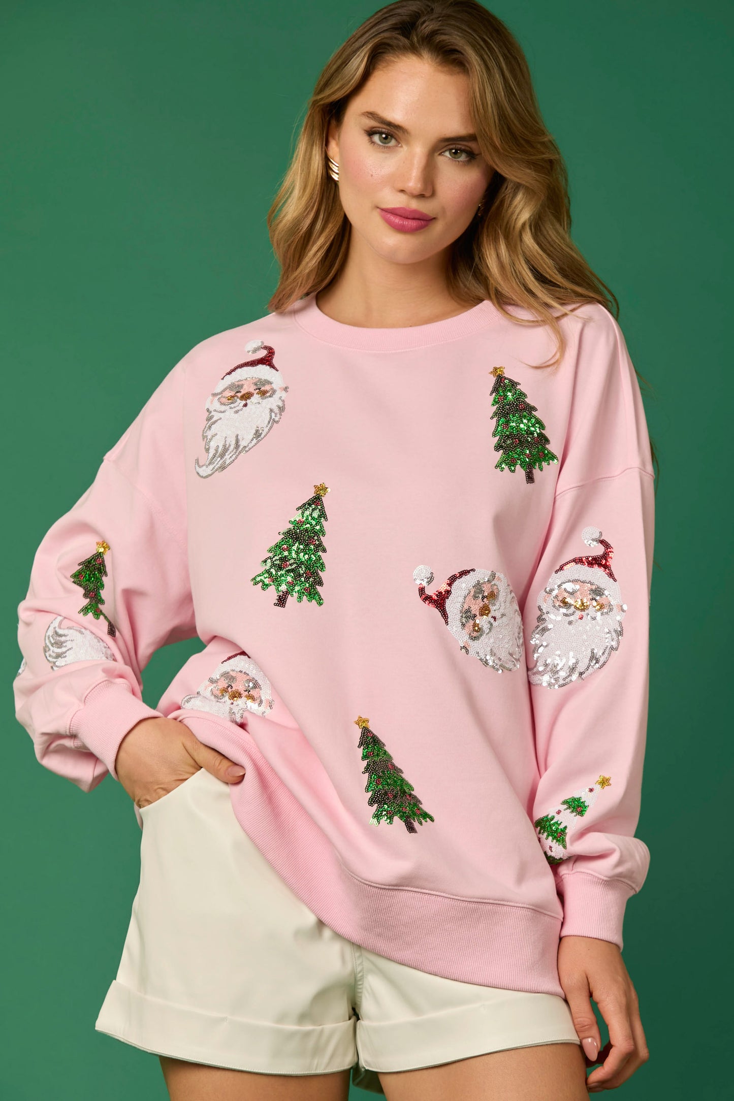 Sequin Christmas Pullover