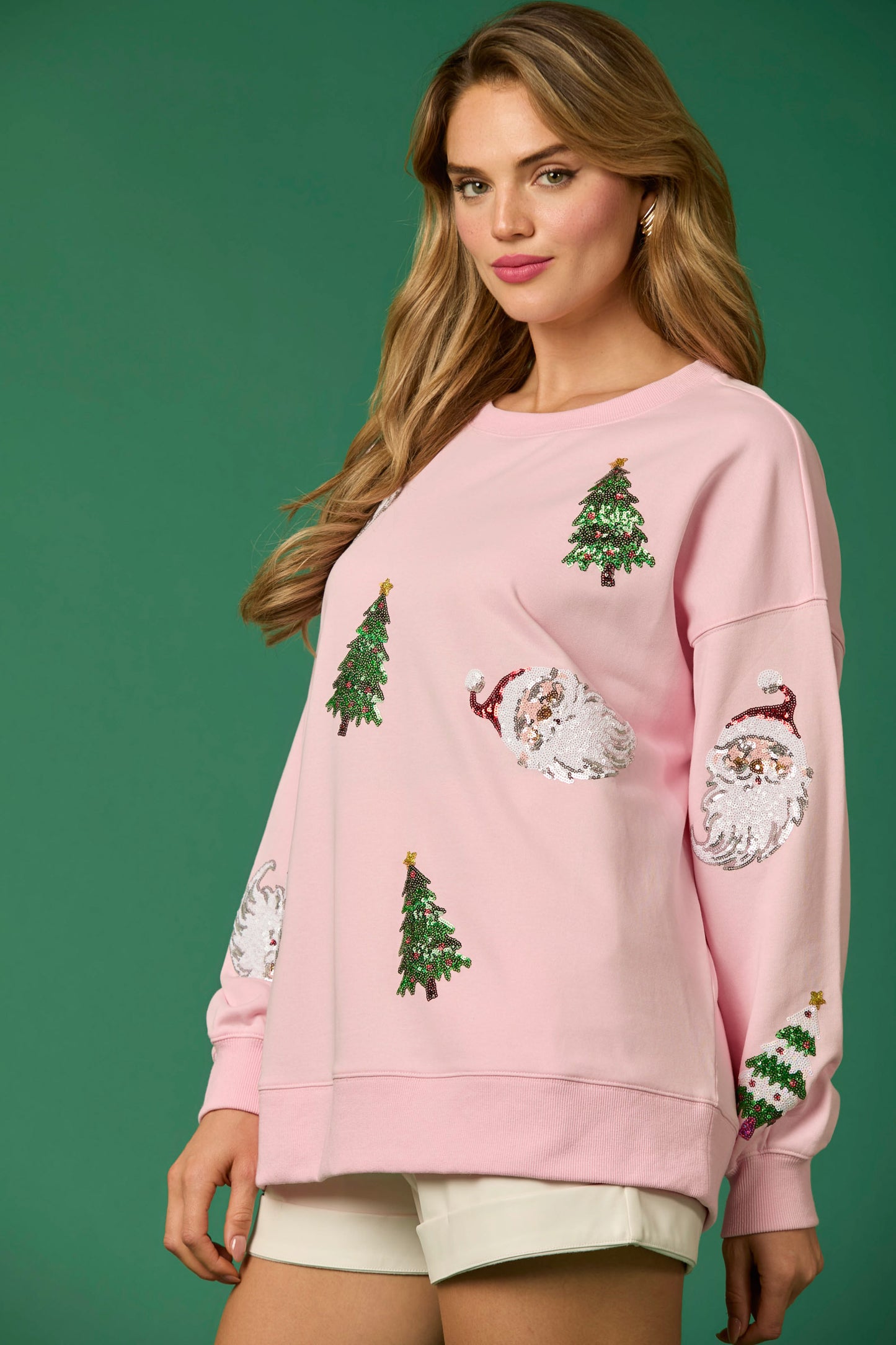 Sequin Christmas Pullover