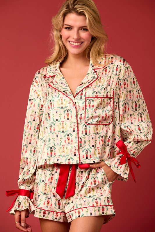 Toy Soldier Satin Pajama Preorder