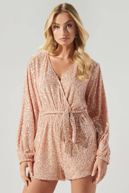 Glow Girl Sequin Romper